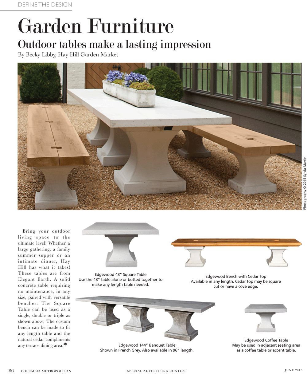 Define The Design Garden Furniture Columbia Metropolitan Magazine