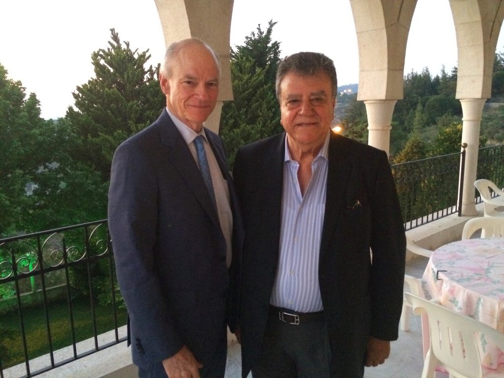 William with Sami Akl, a prominent Beirut lawyer and Counsellor to the President of Union Internationale de Avocats following their meetings in 2015 with the U. S. Ambassador to Lebanon, the Minister of Justice of Lebanon, the President of Parliament of Lebanon, and the Prime Minister of Lebanon. 