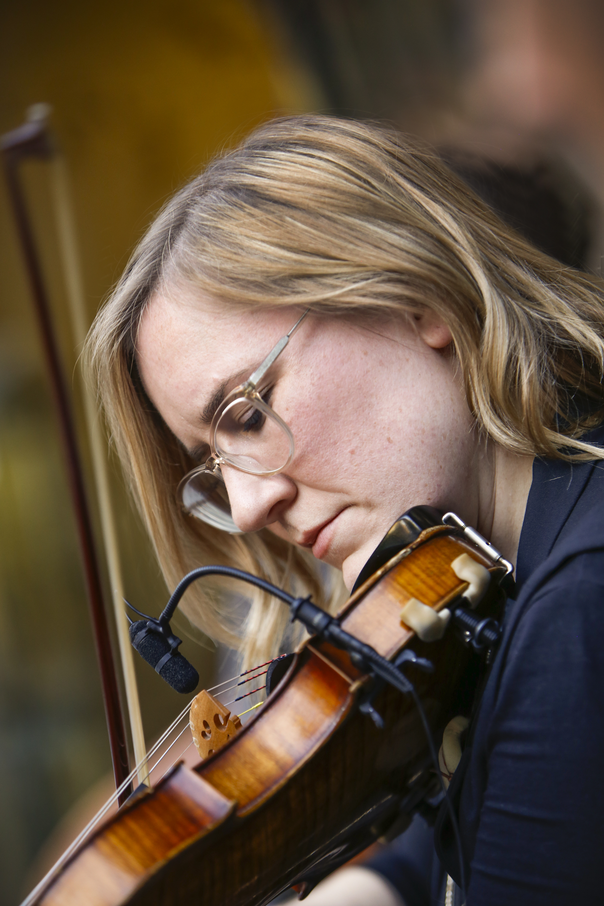 Classically trained Kristen Harris, also known as Sister Bourbon, is the hot jazz violinist of Les Flat Out Strangers and is the South Carolina fiddling champion of 2013.