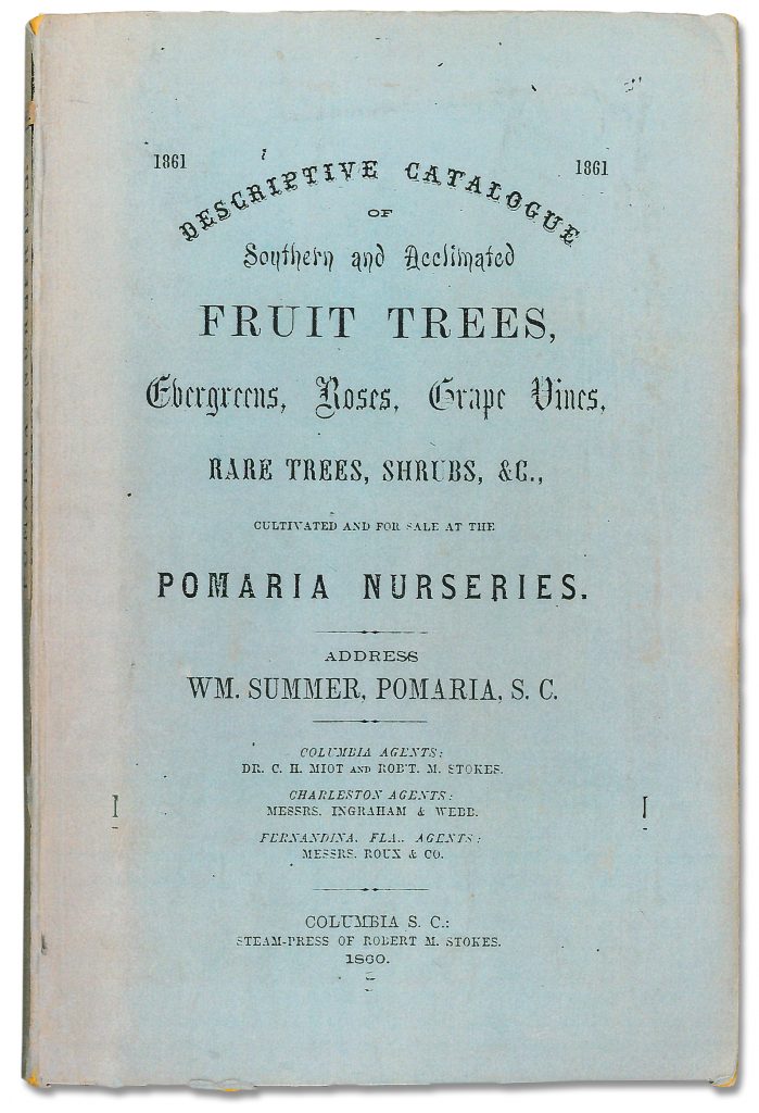 Pomaria’s 96 page catalog, 1860-61. 