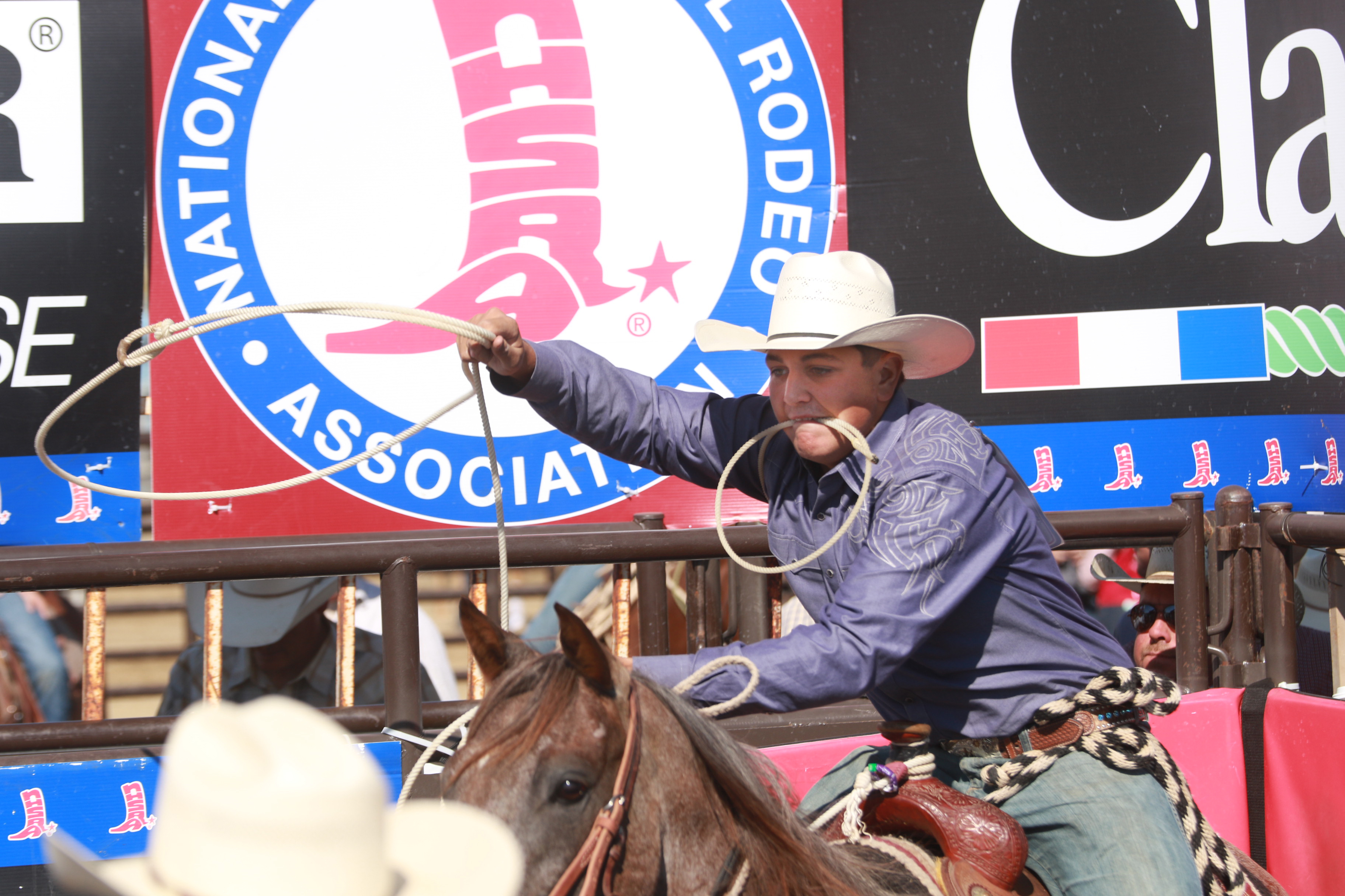 This past year, 16-year-old Dylan Cook, a Camden homeschooled student, placed eighth in the world in calf roping at the National High School Rodeo Finals in Rock Springs, Wyoming. Dylan, who has been competing in rodeo since fourth grade, rides one of two horses — D.K. for team roping and Nala for calf roping. This past year he competed in the National High School Rodeo Finals against rodeo athletes not only from the United States but also from Mexico, Australia, and Canada. 