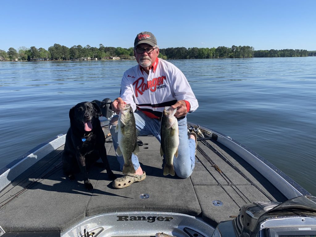 Ben Lee says Lake Murray’s reputation for exceptional bass fishing extends beyond the borders of South Carolina. Ben is often accompanied by his Labrador retriever and 
great buddy, Kate.