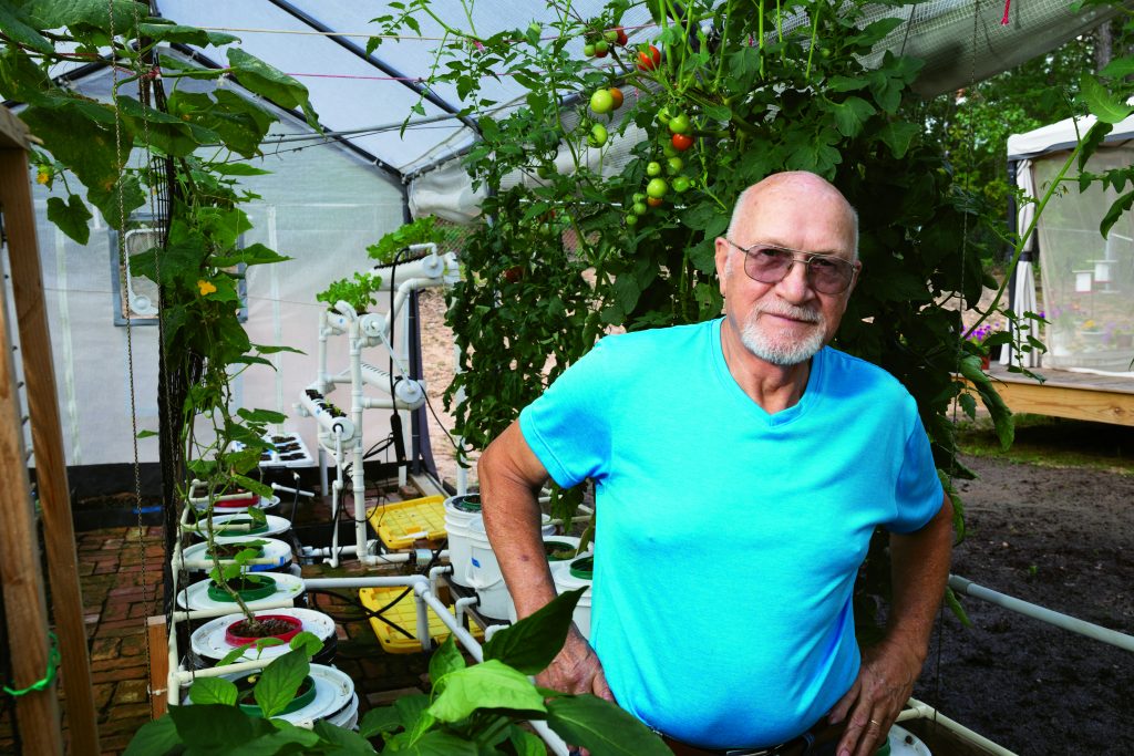 Hobbyist Bill Smith is a self-taught hydroponic gardener who lives in Hopkins.