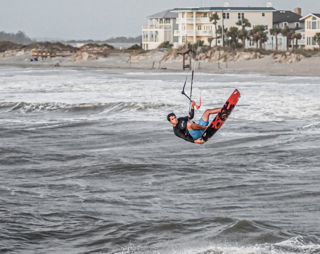 “You’re totally free, it’s quiet, and you are out in the open. Kiteboarding is like being one with nature, and it’s pretty cool,” Tucker Laffitte says.