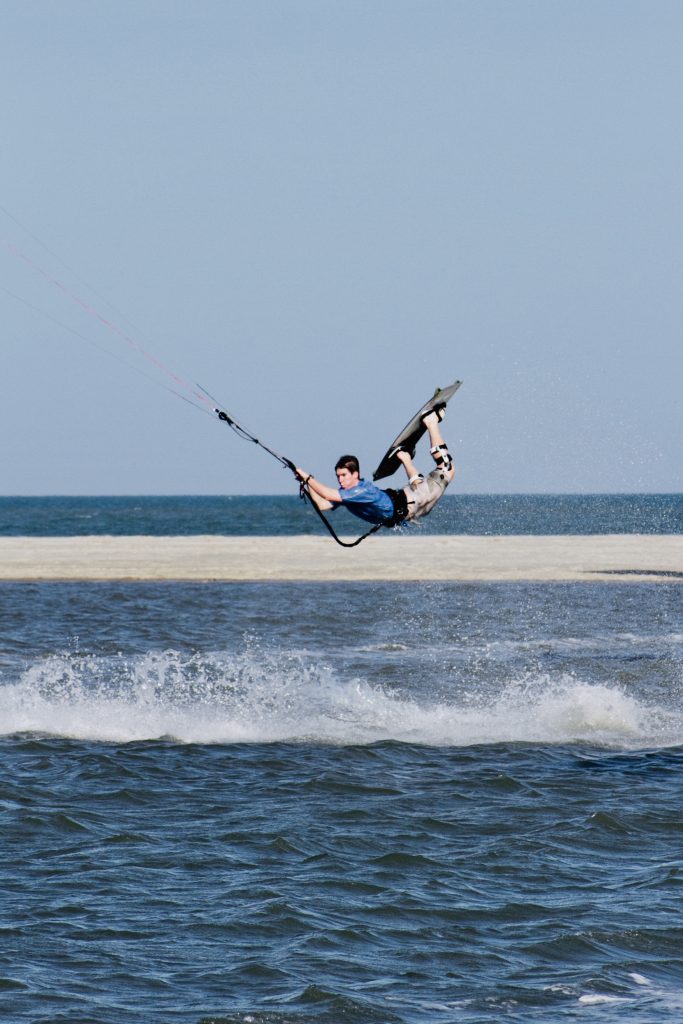 Kiteboarder Norris Laffitte has some awesome tricks!