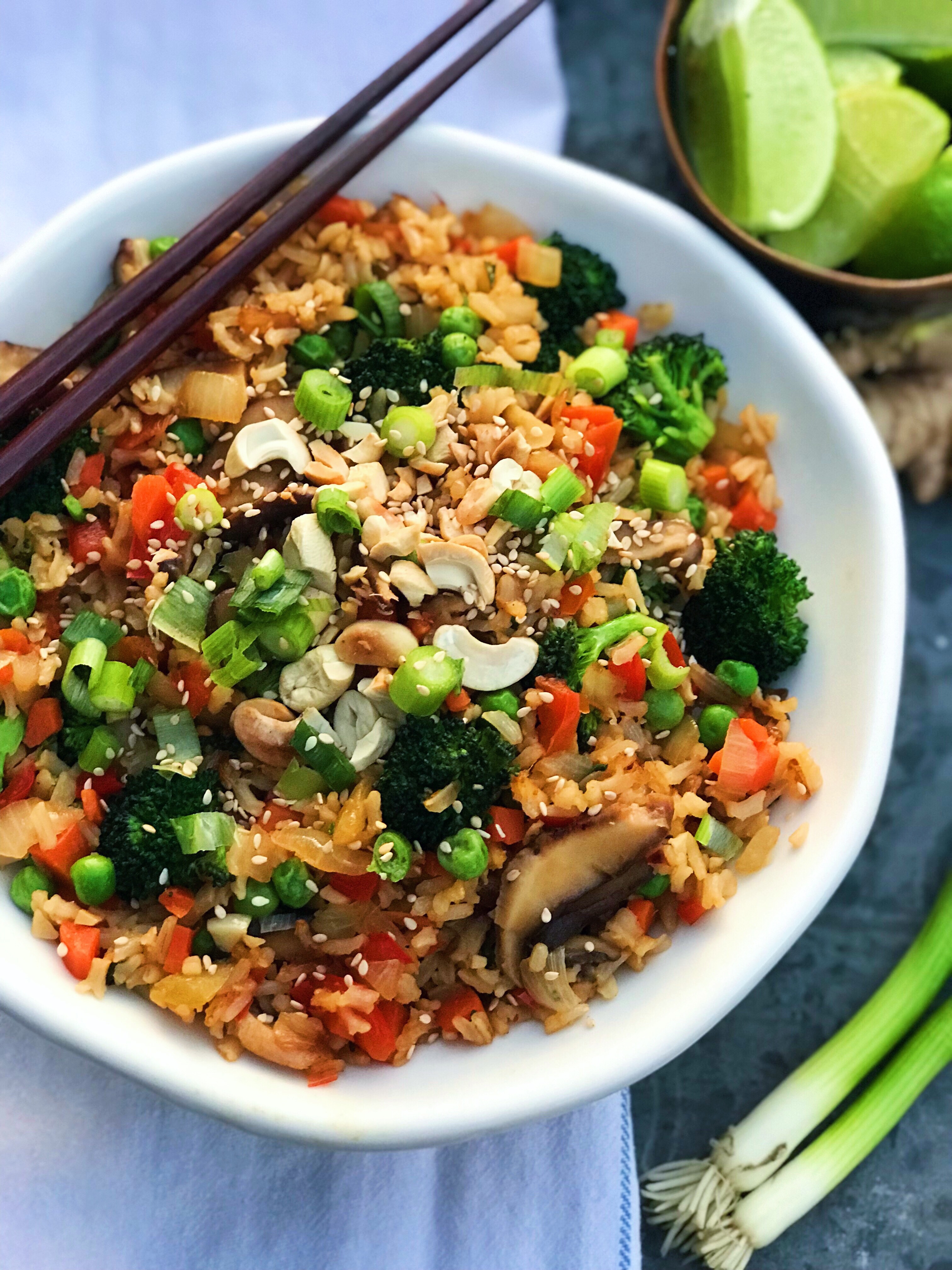 The Thai Fried Rice Bowl is fresh, simple, and delicious.