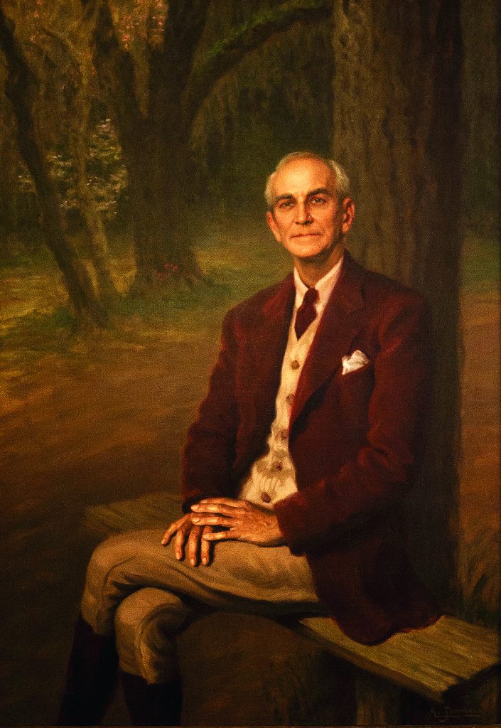 This portrait of Archibald Rutledge, painted by Alfred Jonniaux,  hangs in the S.C. House of Representatives. Rutledge served as the poet laureate of South Carolina from 1934 until his death in 1973. Photography by Bob Lancaster