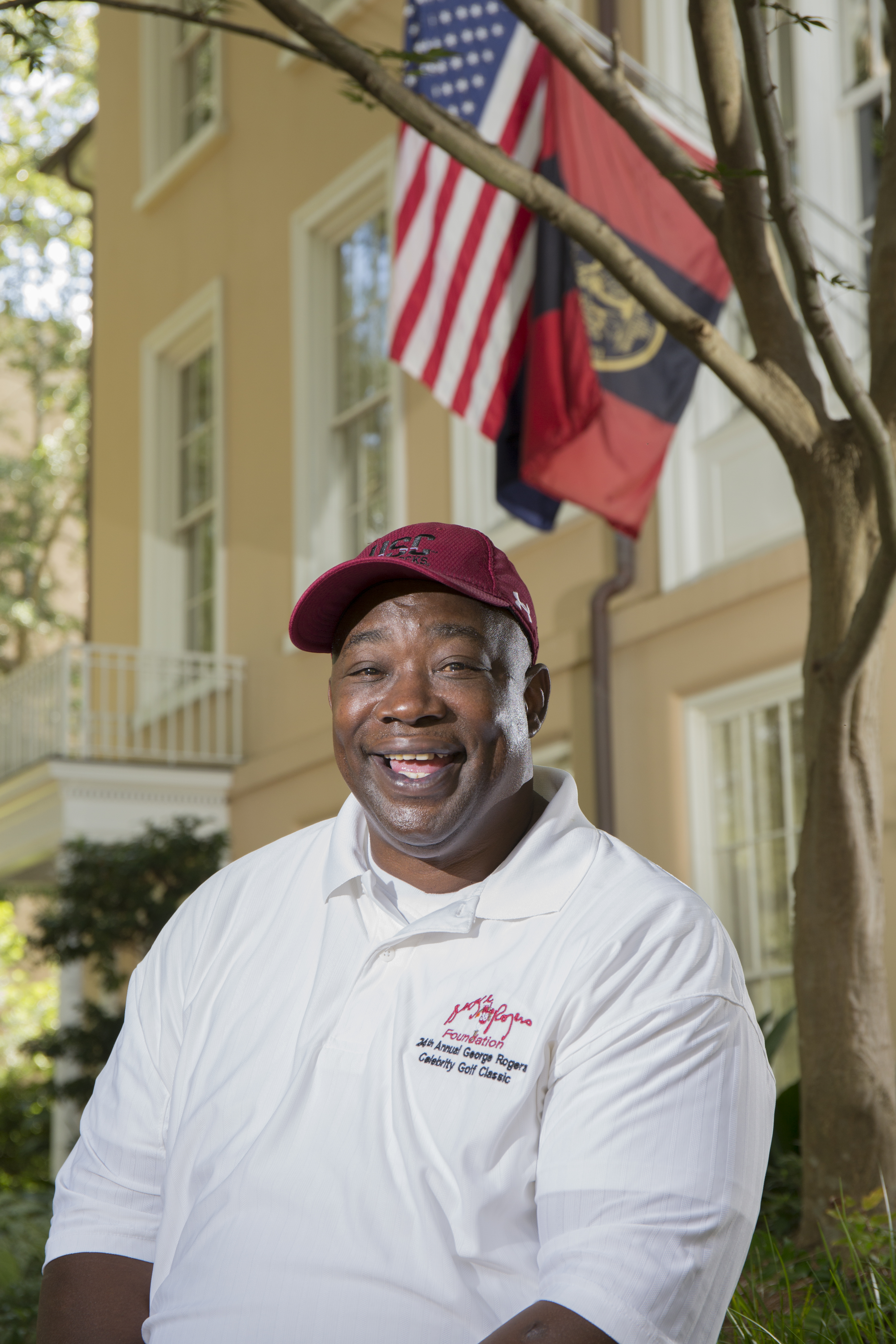 All-American running back and Duluth, Georgia, native George Rogers officially retired from football in 1988 at 29. He returned to Columbia to work for the University of South Carolina mentoring NFL hopefuls. Encouraging students not to neglect their education, he created the George Rogers Foundation of the Carolinas to help first-generation college students attain scholarships. Photography by Jeff Amberg