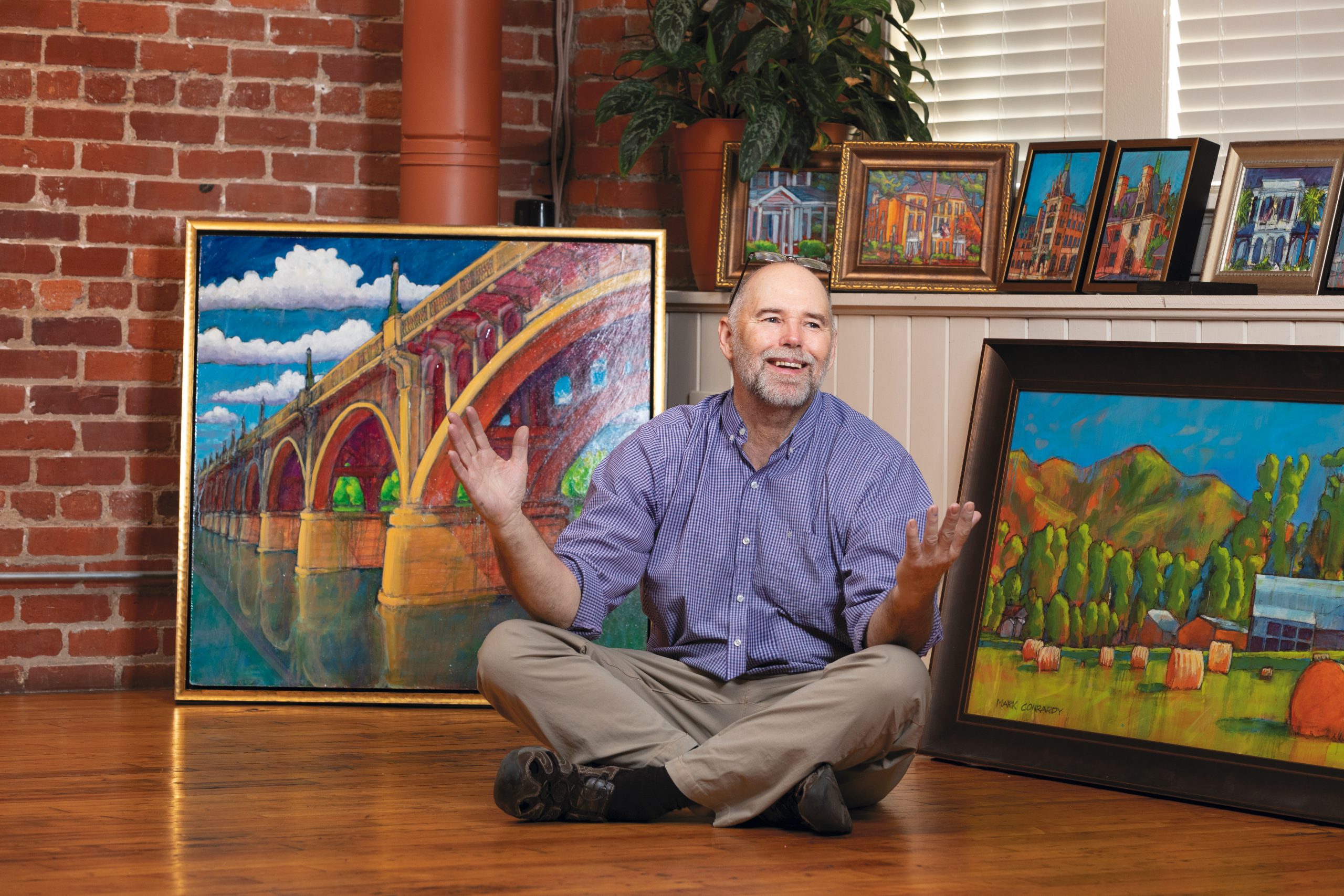  Mark Conrardy, a graphic artist at the S.C. Department of Natural Resources, used his talents as an illustrator to transition into becoming a painter.