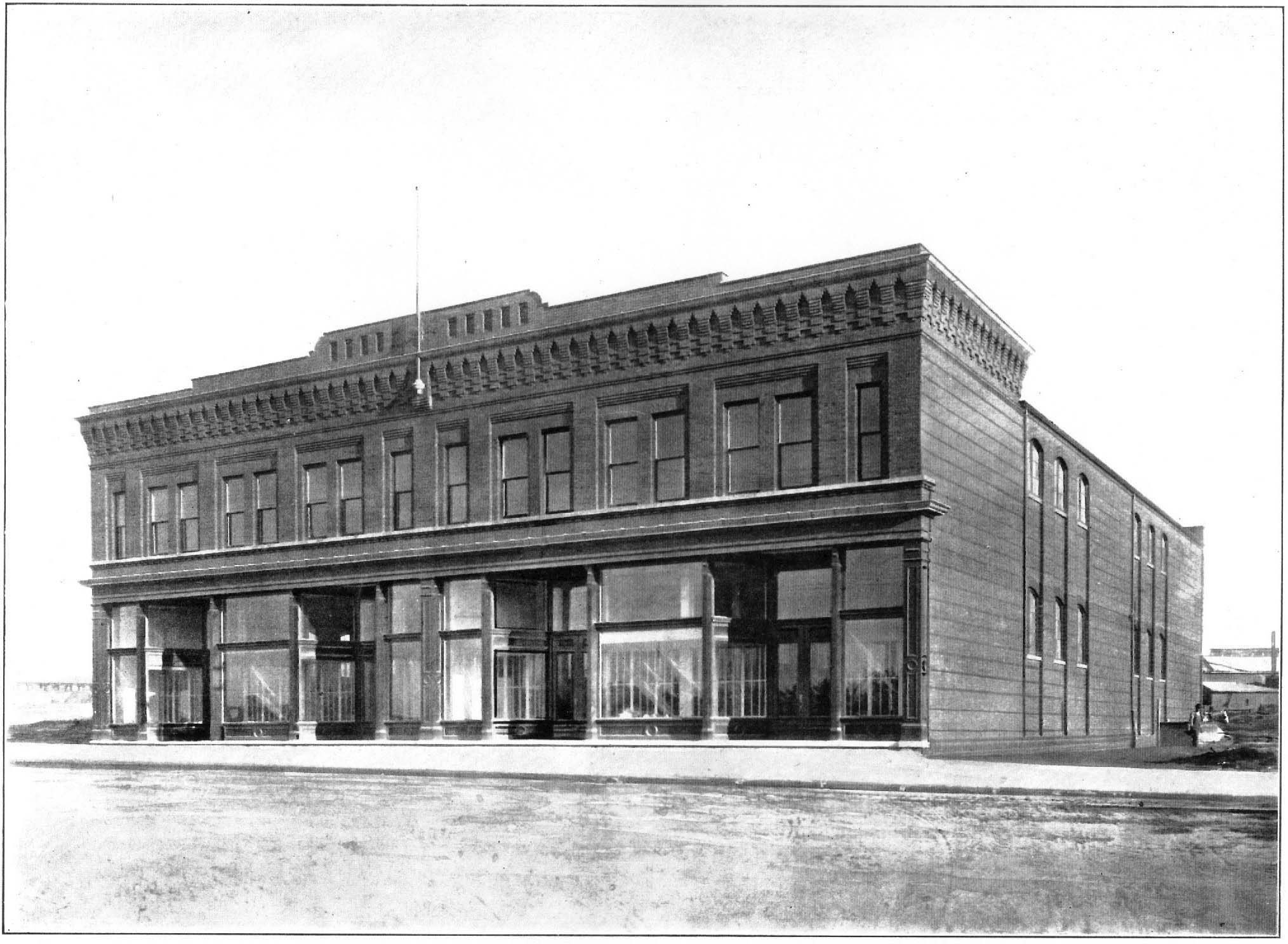 An undated photo of 701 Whaley, erected in 1903.