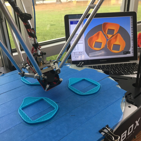 At Heathwood Hall Episcopal School, computer science teacher Tom Simpson has used his skills in the school’s Makerspace to 3-D print the much sought-after N-95 surgical masks that have been in short supply. 