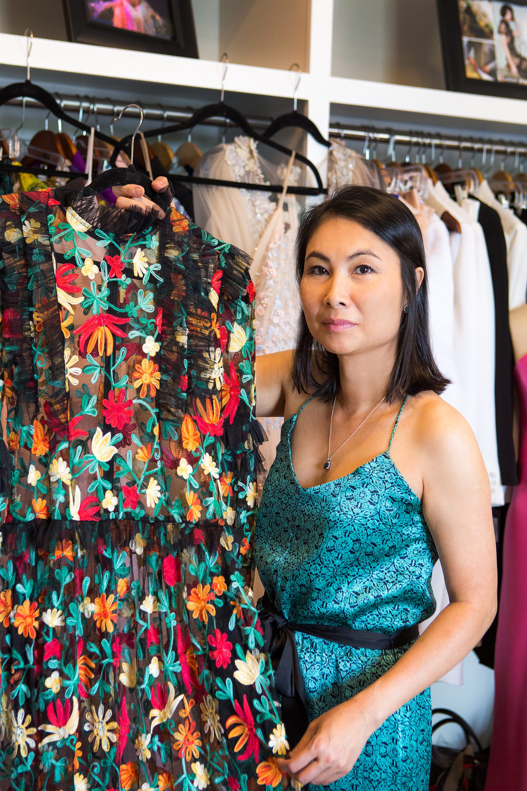 Minh’s dream of becoming a professional designer with models wearing her fashions on New York runways came true in 2017. She admits the experience of watching models walk down the runway in clothing she had sewn in Lexington was surreal. “My career took off after that show.” 