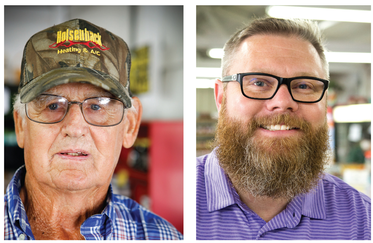 Left: Lathan Jumper, from Gilbert, has been a farmer for more than 60 years.
Rightt: Justin Creech is the second-generation owner of the Cayce Farmers Market, which his father started in 1978 as a coffee stand that also sold vegetables. 
