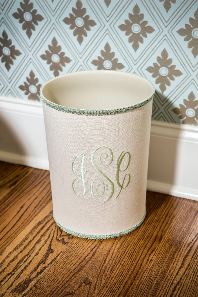 Wastebaskets make unique accents in any corner of the house. From Jan Sevadjian Trash, courtesy of non(e)such.