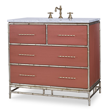 When you are feeling adventurous, this 1950s inspired vanity from Palm Beach is the perfect choice.