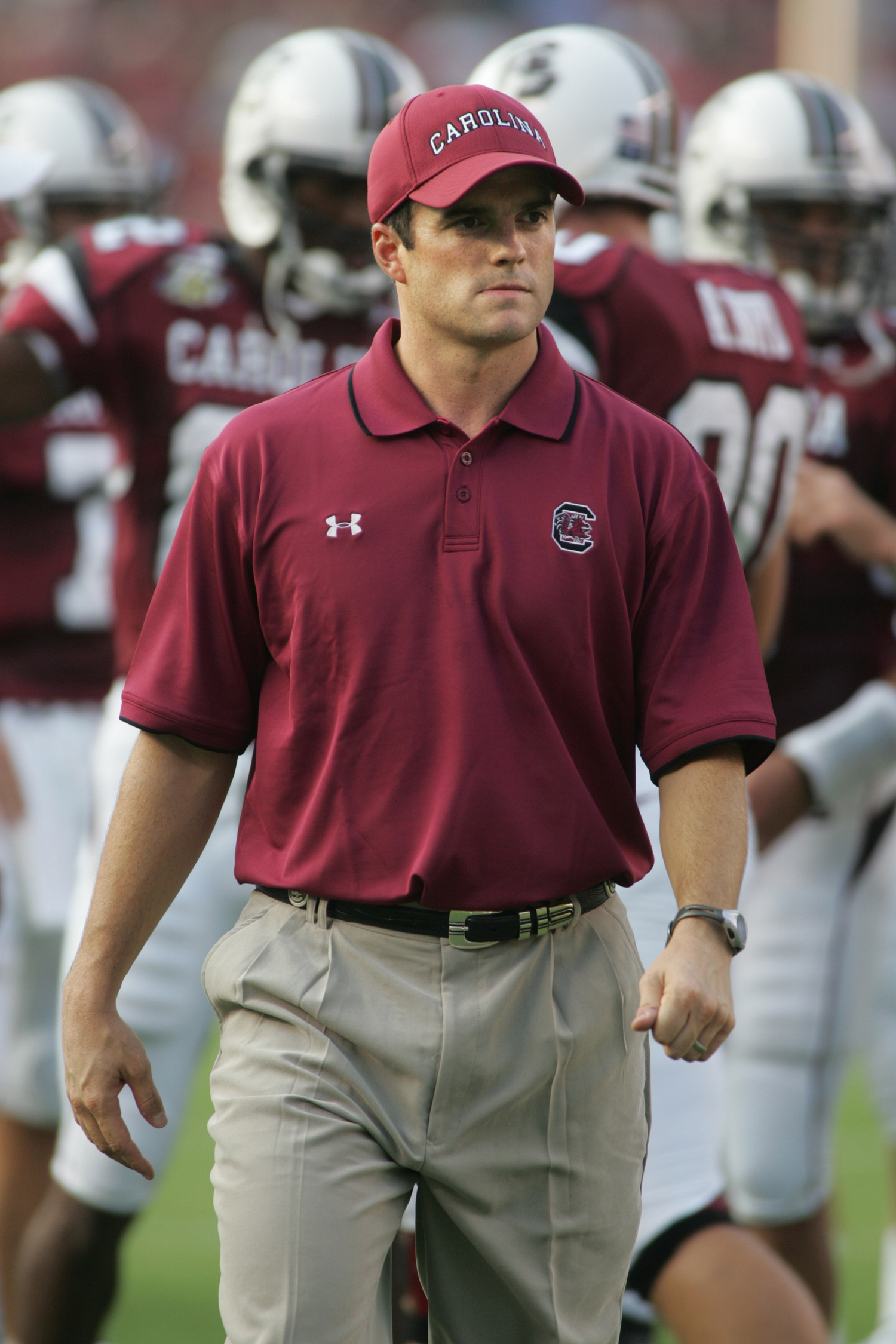  In 2006, just after being married, Shane became the assistant coach at the University of South Carolina under Coach Steve Spurrier. The Beamers spent four wonderful years in Columbia.  Following this they left for Virginia, where Shane enjoyed a once-in-a-lifetime-role with his father at Virginia Tech in 2011.
