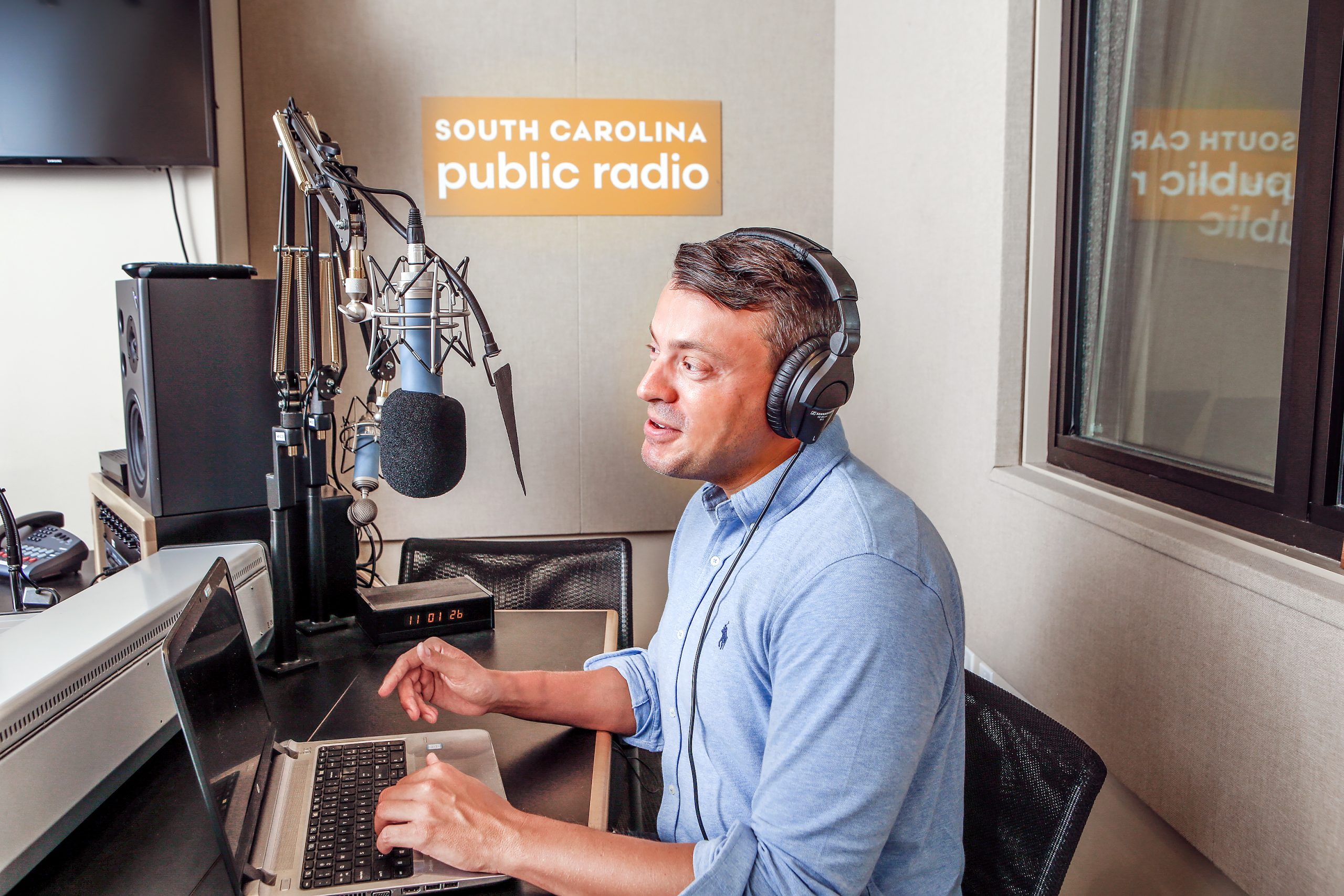 Gavin Jackson, with a background in news from years of newspaper reporting, is the host of the news podcast, The South Carolina Lede, which started in 2018.