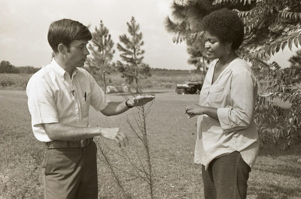 An early photo from Rudy’s 25-year series, NatureScene, on ETV. Beryl Dakers got NatureScene on the air and still works at ETV. 