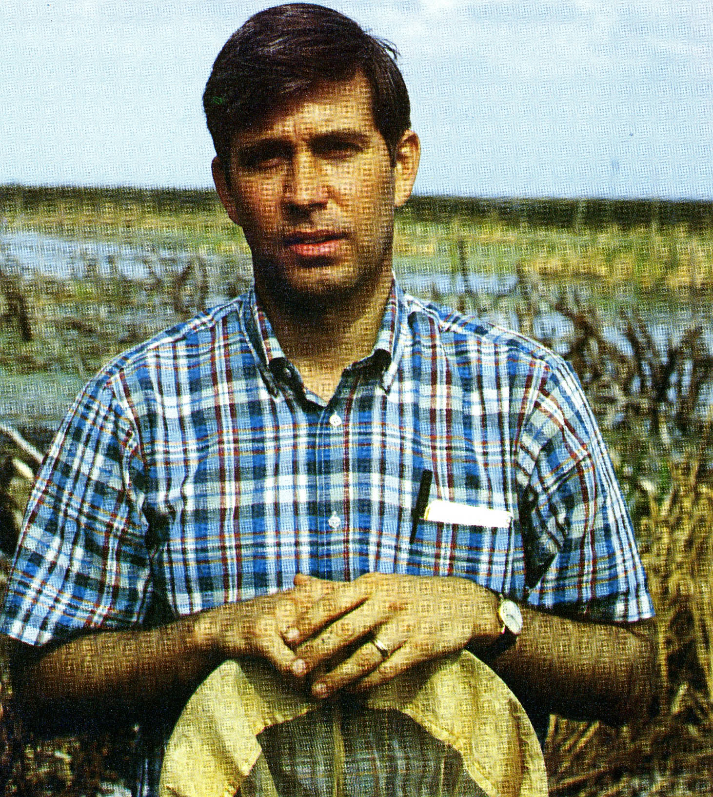 Rudy in the 1980s in the Everglades, Florida.
