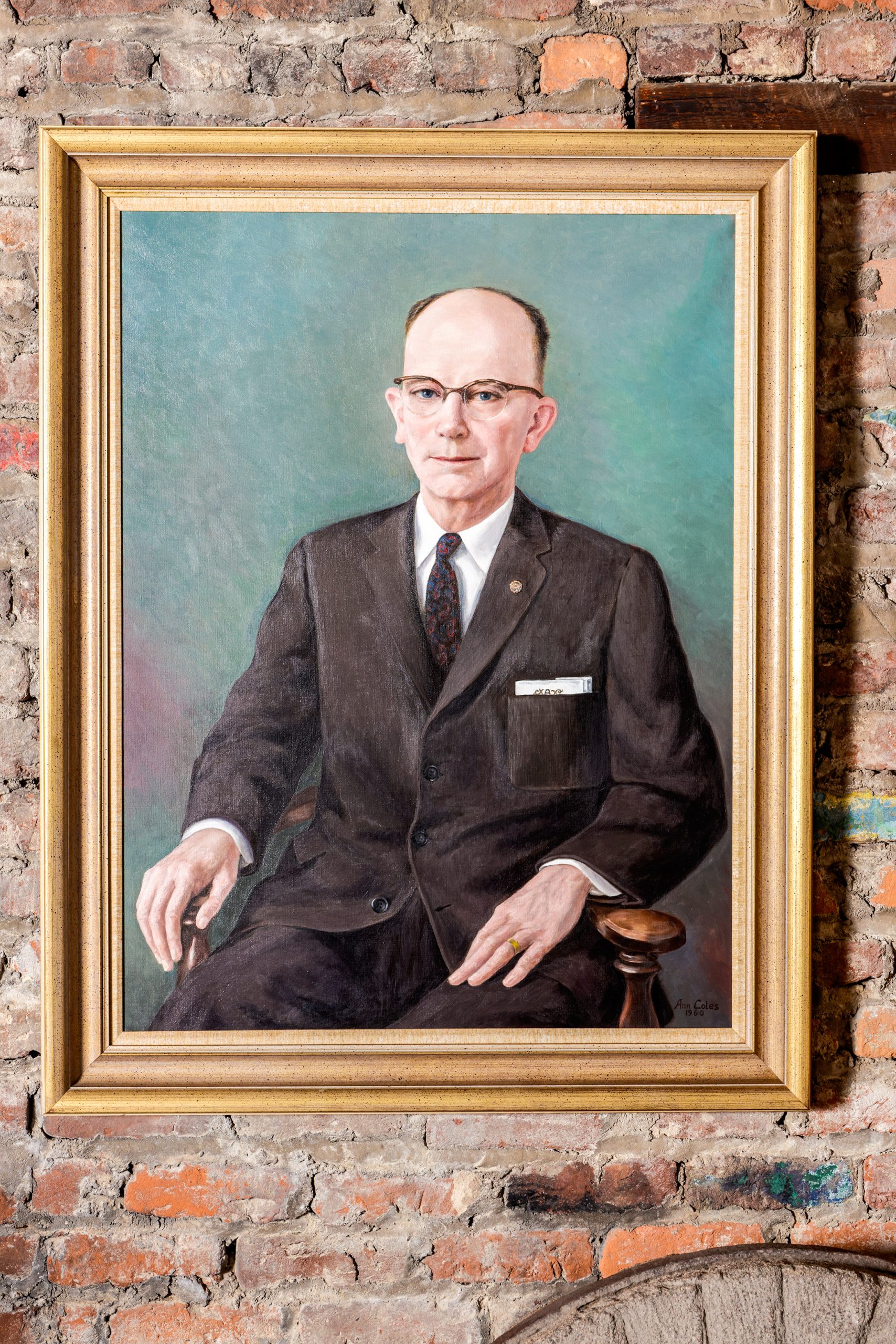 Portrait of J.B. Allen, Sr., who was president and owner of Adluh Flour until his death in1979. He was also well known as one of the original Allen brothers who purchased Adluh Flour in 1926.