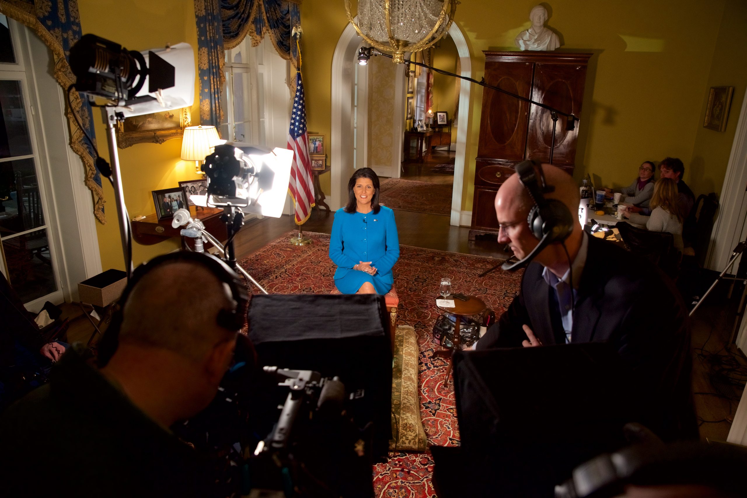 Gov. Nikki Haley delivers the Republican response to President Barack Obama’s final State of the Union address from the South Carolina Governor’s Residence in January 2016. Photography by Sam Holland