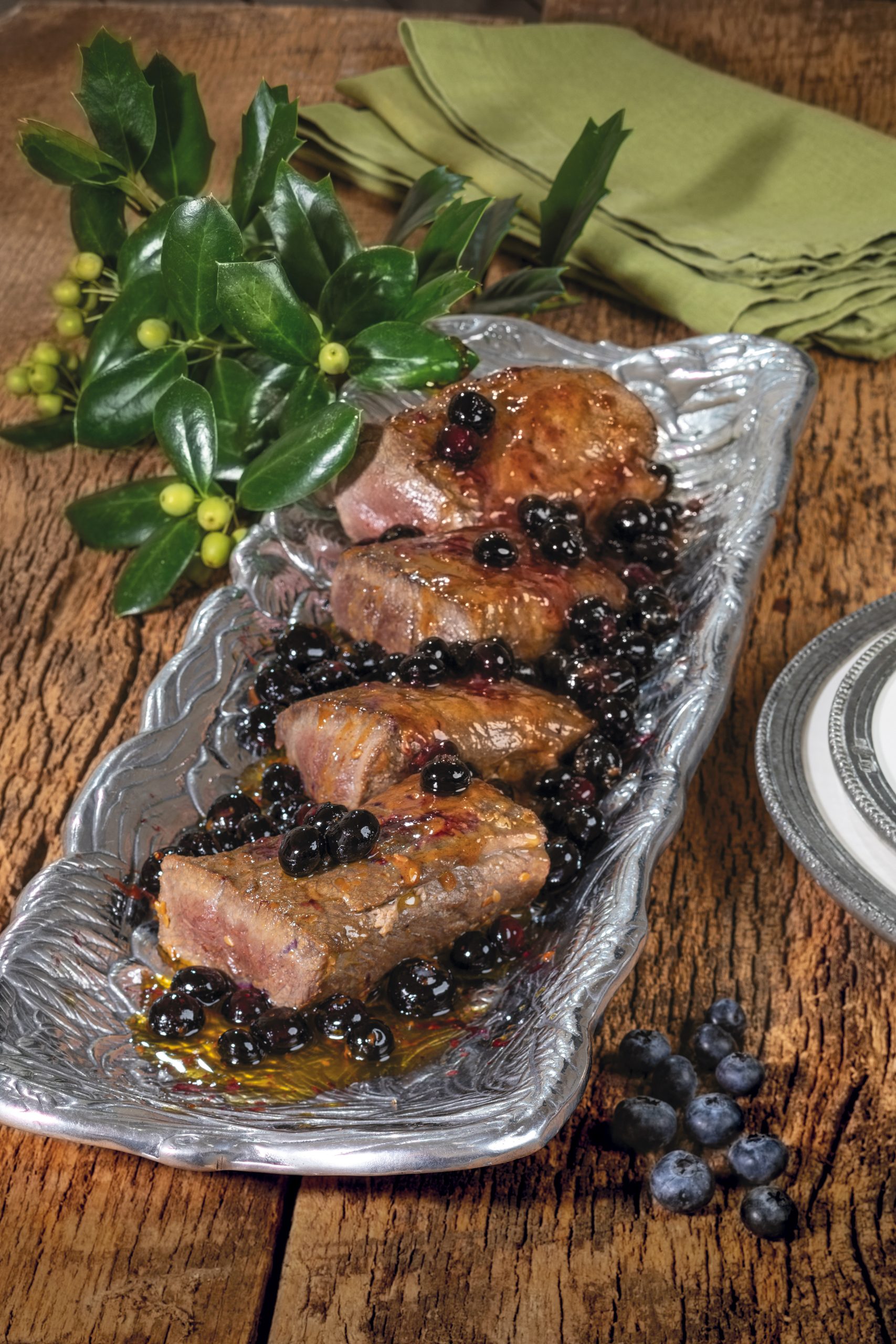 The delights of backstraps and tenderloins are better experienced in person than described in print. Try the Backstrap in Blueberries recipe on page 86 for a special treat! 