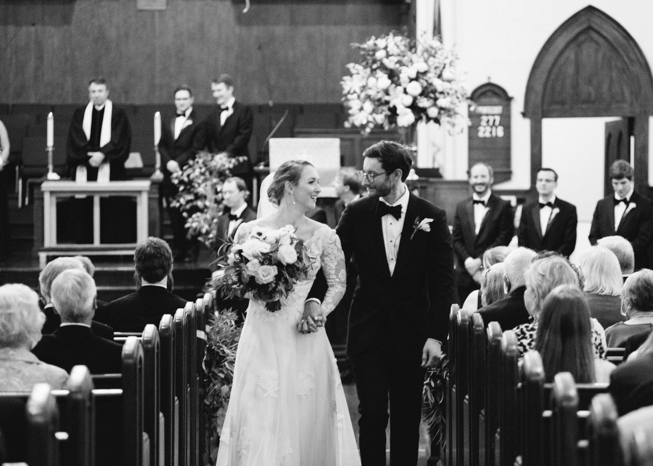 Sally Mills and Ransom Haywood’s initial wedding date was Oct. 17, 2020, and they were happy to make it official Oct. 2, 2021. The ceremony was at Main Street United Methodist Church with a reception at the Columbia Museum of Art. Sally wore the wedding dress owned by her mother, Frances Kitchens Mills. The wedding party entered the reception down the Sara Taylor Kitchens grand staircase, dedicated by Sally’s grandparents in memory of her late aunt and namesake, Sara Kitchens. The couple honeymooned in Aruba. Britt Croft Photography