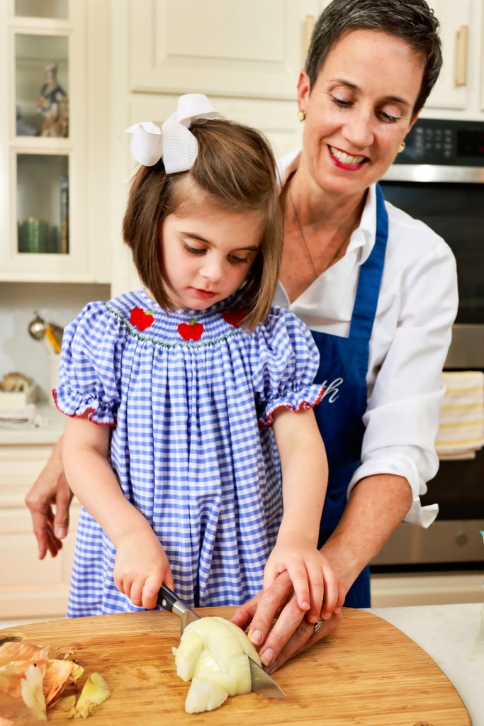Involve your children with tasks like prepping the vegetables and grating the cheese, but practice safety first. When teaching a new skill, like cutting with a knife or cooking on a hot stove, explain the safety rules and demonstrate what you want the child to do. The Egg Muffin recipe allows you to turn leftover dinner vegetables into quick breakfasts or healthy snacks for the week. 