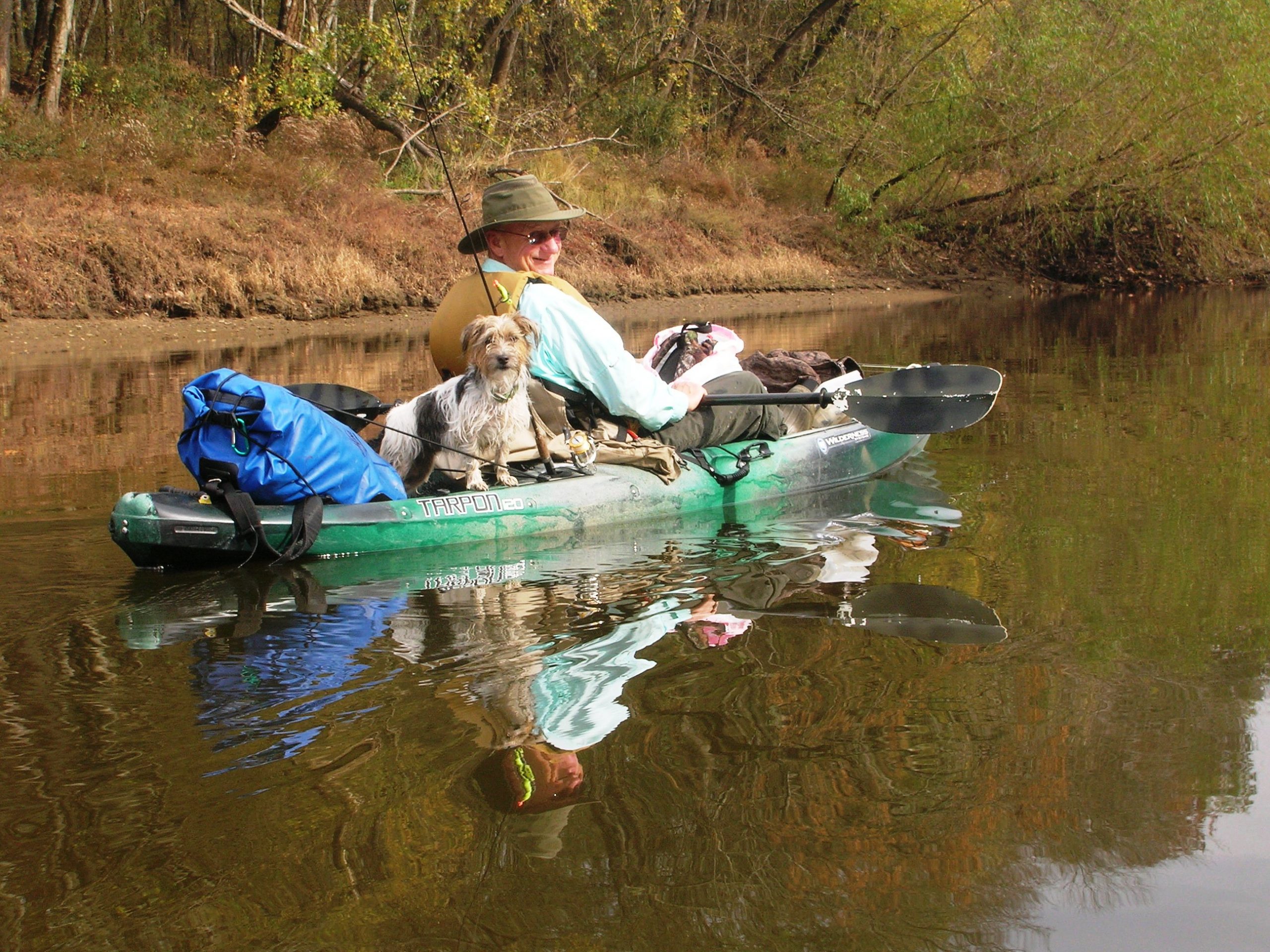 Dottie immediately became my constant companion and went just about everywhere with me, 
even kayaking!