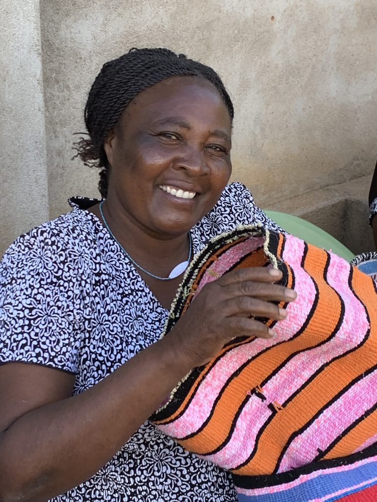 Dorcas, who leads the basket makers.