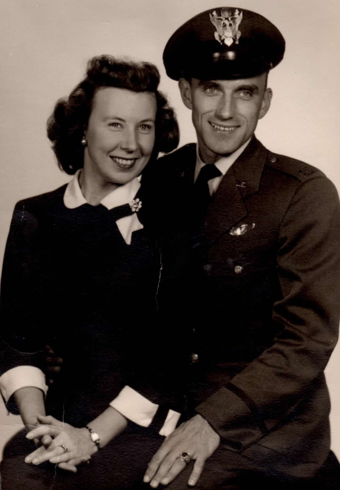 Capt. Rew with his wife, Marie, in 1953 at Hunter AFB, Georgia.
