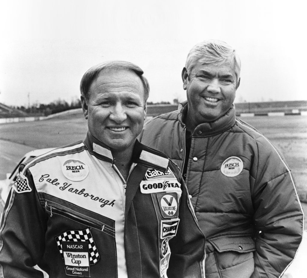 Cale Yarborough (Class of 2012) and Junior Johnson. NASCAR Hall of Fame/Getty Images
