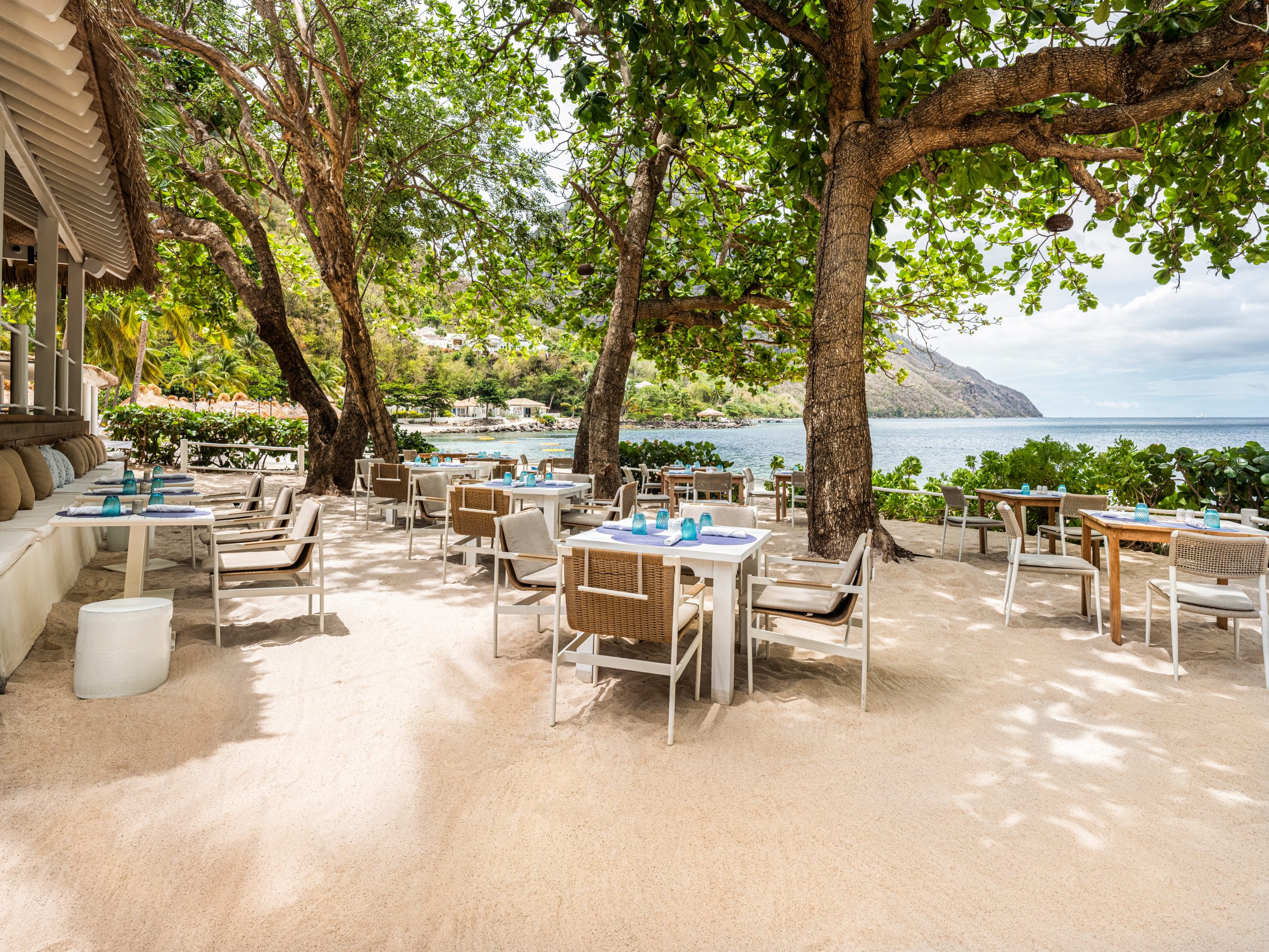 Jalousie Grill is a relaxed, open-air beachside venue with all-day dining. 
