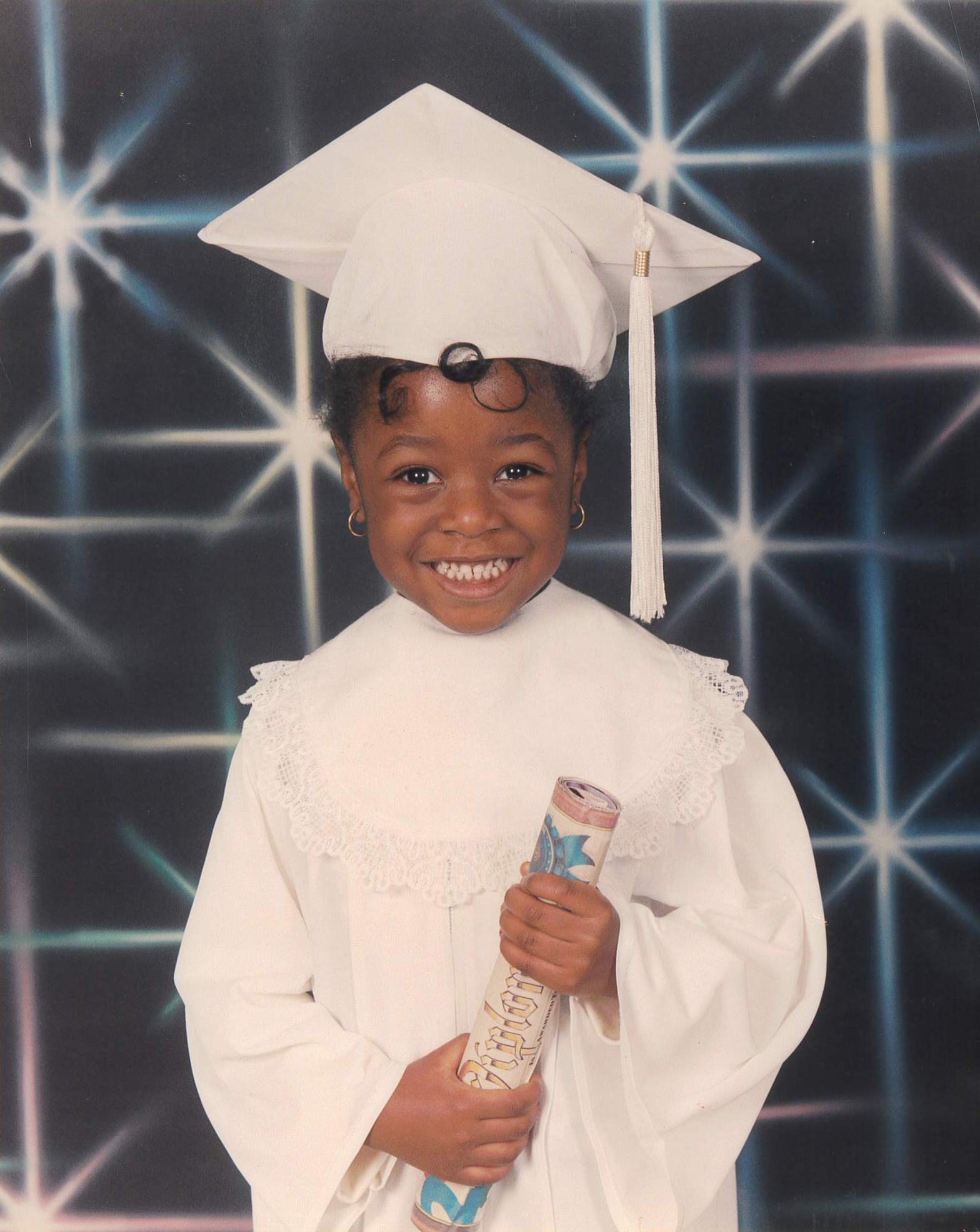 Tyra, 4 years old, at her graduation from Lane Head Start Center in Lane, South Carolina.  