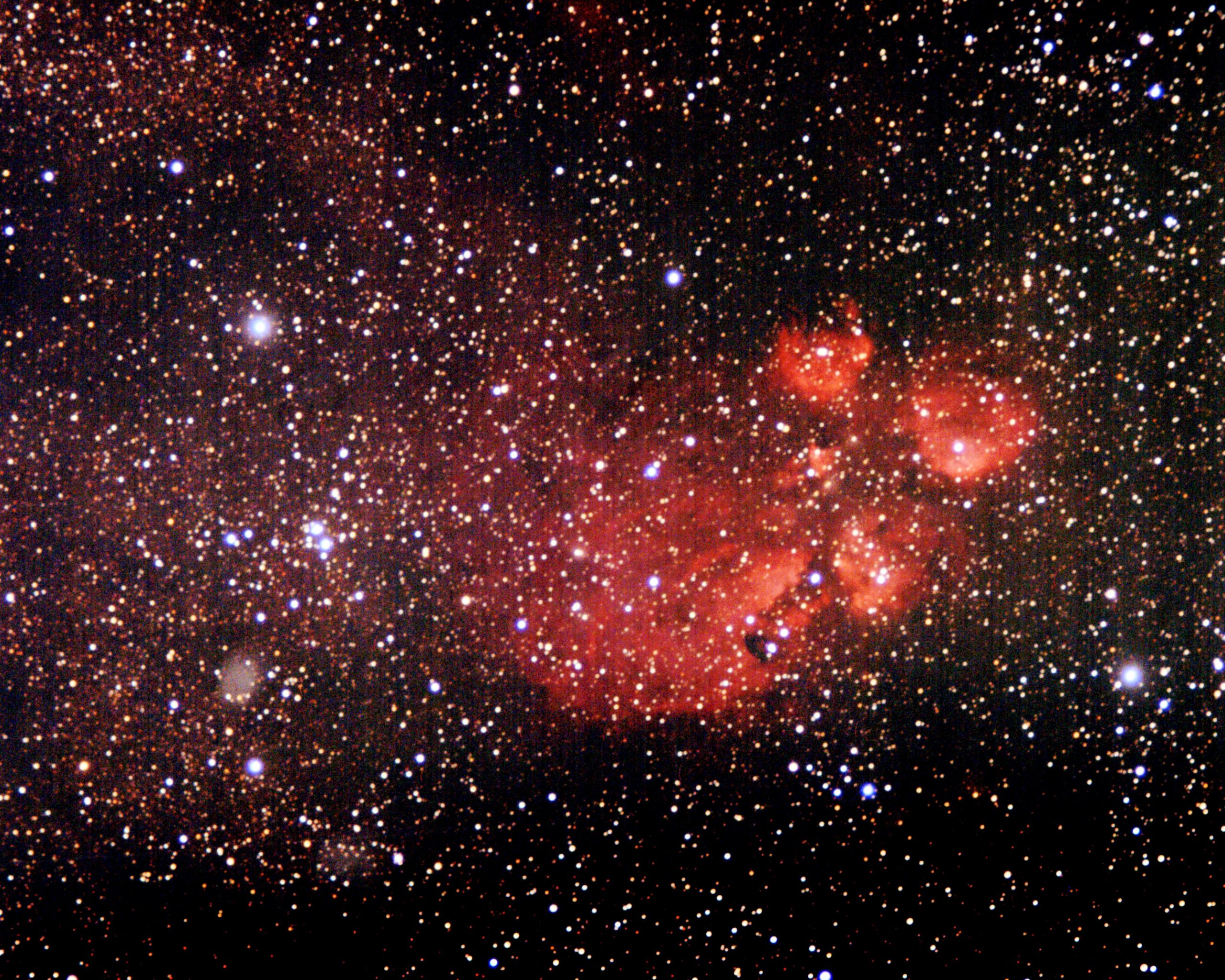 For Clemson fans, this is the Cat’s Paw Nebula in the constellation Sagittarius. Photography by John Adams Hodge