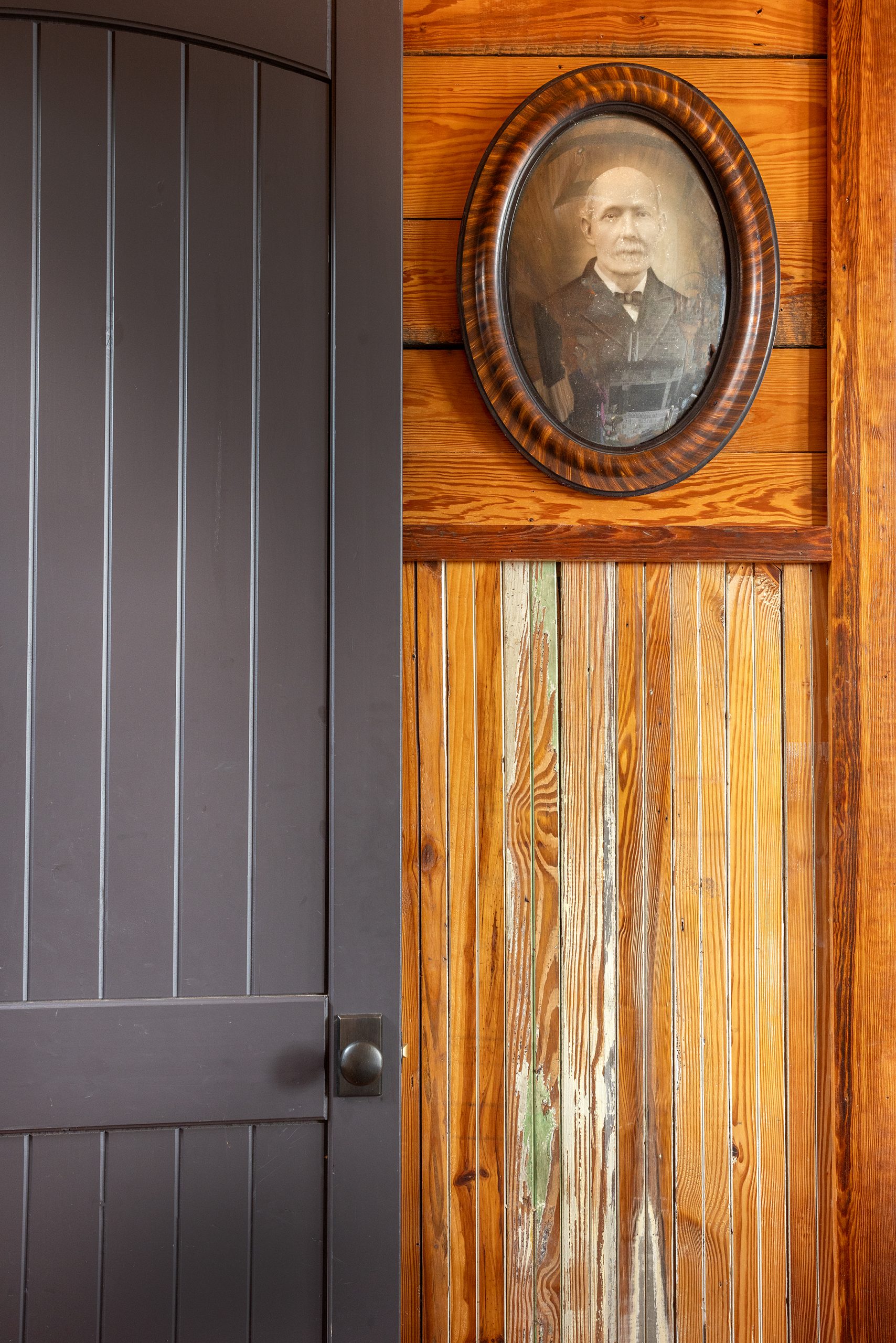 Most of the lodge still has its original pine floors and ceiling, and little pieces of history fill the space.