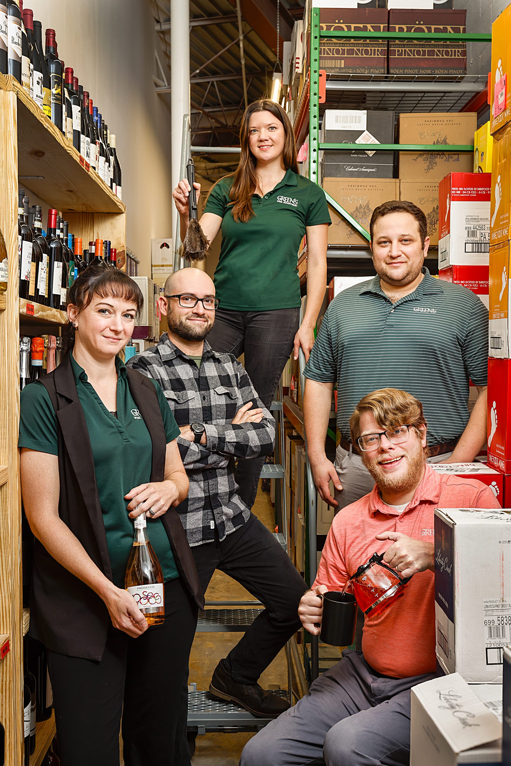 Green’s Beverages: Kat Hastings, Dustin Miller, Kristie Baker, Justin Daniels, 
Robert Brockington.