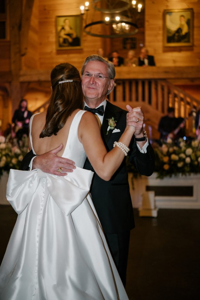 Paige recalls that the most meaningful moment of the evening was her father’s speech, as everyone was touched by his words of love and encouragement. Dancing together is a treasured memory as well.