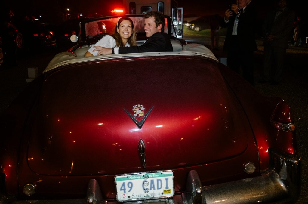 Paige and Cordes departed in a sporty 1949 Cadillac convertible, with Nantucket as their honeymoon destination. 