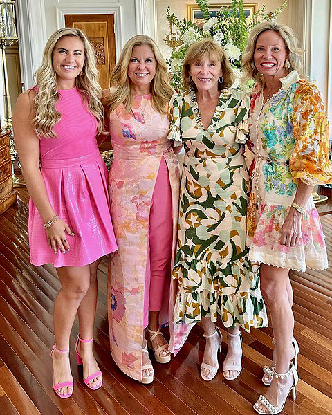 Amanda looked stunning at her shower with her mother, Lisa Dye, and co-hosts Debbie Boyer and her daughter Rachelle Tomlin. Photography courtesy of Lisa Dye